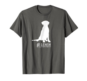 hashtag Lab Mom T-Shirt. Labrador Retriever Mom shirt.