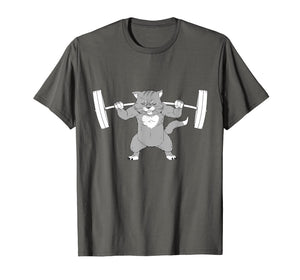 Cat Squat Powerlifting T-Shirt Remmy
