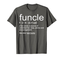 Load image into Gallery viewer, Mens Funny Funcle Word Definition Uncle Gift T-shirt
