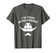 Load image into Gallery viewer, I'm Your Huckleberry Old West Shirt, Cowboy Hat &amp; Mustache
