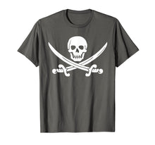 Load image into Gallery viewer, Jolly Roger Pirate Swords Skull Crossbones Costume Shirt
