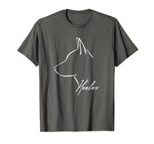 Load image into Gallery viewer, Blue Heeler Cattle Dog profile T- Shirt dog lover tee gift
