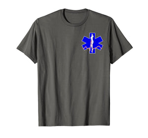 EMT EMS PARAMEDIC Star of Life CADUCEUS EKG T-Shirt