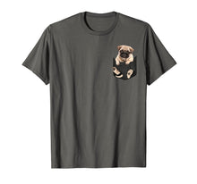 Load image into Gallery viewer, Pug in pocket tee shirts
