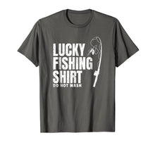 Load image into Gallery viewer, Fisherman Gift Tee Lucky Fishing Shirt Fathers Day Present
