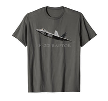 Load image into Gallery viewer, F-22 Raptor Jet Fighter Plane T shirt
