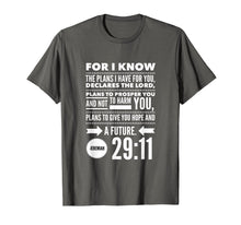 Load image into Gallery viewer, Christian Bible Verse Shirt Jeremiah 29 11 Hope God Tee
