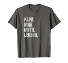 Load image into Gallery viewer, Mens Papa man myth legend distressed t-shirt: Funny Gift for Dads
