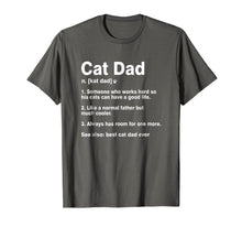 Load image into Gallery viewer, Cat Dad Definition Funny Meaning Shirt Cat Lover Father Gift
