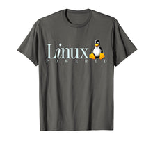 Load image into Gallery viewer, Linux Os T-Shirt Powered by Linux Penguin Tee-Shirt
