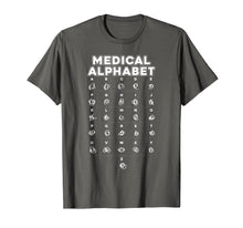 Load image into Gallery viewer, Medical Alphabet Funny T-shirt For Doctors Nurses Chemists
