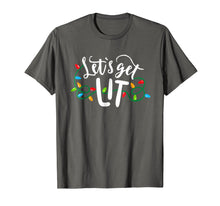 Load image into Gallery viewer, Christmas Funny Pajamas Let's Get Lit Christmas Shirt
