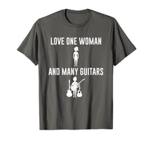 Load image into Gallery viewer, Guitar T-Shirt Love One Woman and Many Guitars

