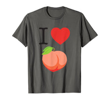 Load image into Gallery viewer, I Love Ass Tee Peach Slut Emoji Funny Big Butts T-Shirt
