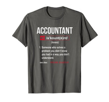 Load image into Gallery viewer, Funny Accountant Definition T-Shirt See Also Wizard
