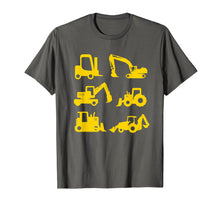 Load image into Gallery viewer, Construction Diggers Trucks T-Shirt Toddlers Boys Men
