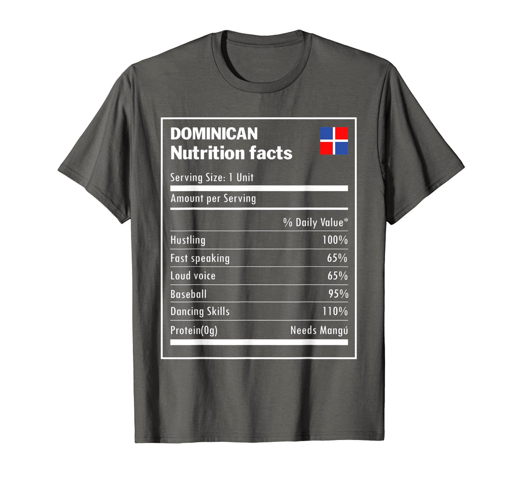 Dominican nutrition facts Dominican Republic Funny T-shirt