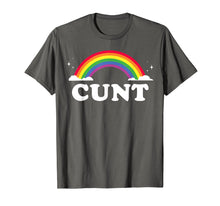 Load image into Gallery viewer, Cunt Shirt Rainbow Swear Word Adult Profanity Shirt
