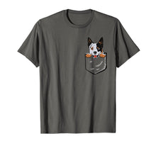 Load image into Gallery viewer, Adorable Little Australian Cattle Dog In The Pocket T-shirt
