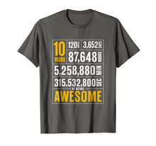 Load image into Gallery viewer, 10th Birthday Gift 10 Years Old Being Awesome Shirt for Boys
