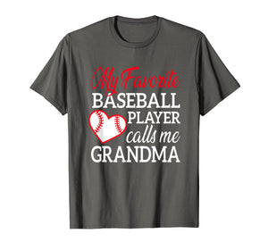 My Favorite Baseball Player Calls Me Grandma TShirt For Nana