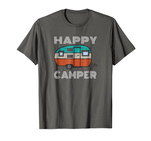 Camping Outdoor Camper Happy Camper Vintage Gift T-Shirt