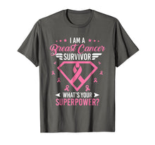 Load image into Gallery viewer, I Am A Breast Cancer Survivor T-shirt
