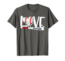 Load image into Gallery viewer, Love nanalife t-shirt baseball mom, baseball heart
