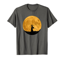 Load image into Gallery viewer, Anime Samurai Japanese Warrior Silhouette Moon T shirt
