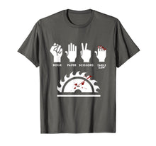 Load image into Gallery viewer, Rock Paper Scissors Table Saw Funny Carpenter T-Shirt
