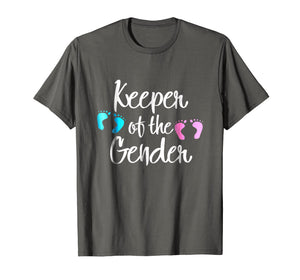 Keeper of Gender reveal party idea baby announcement Tshirt
