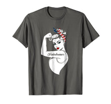 Load image into Gallery viewer, Awesome Women Tshirt Hairdresser American flag
