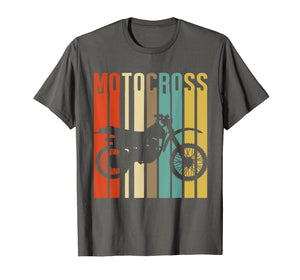 Cool Vintage Motocross Dirt Bike Silhouette T-Shirt