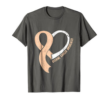 Load image into Gallery viewer, Heart Ribbon Uterine Cancer Awareness T-Shirt
