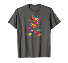 Load image into Gallery viewer, Flowers Skull And Crossbones Funky Pirate T-Shirt
