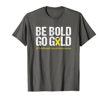Load image into Gallery viewer, Childhood Cancer Awareness Month Tshirt Yellow Ribbon Tee
