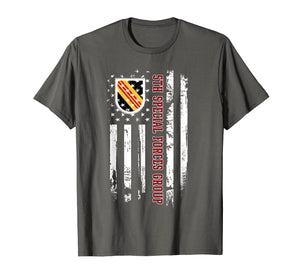 5th Special Forces Group American Flag Tshirt