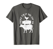 Load image into Gallery viewer, Smoke Em If You Got Em Funny BBQ Barbecue Tee Shirt, White
