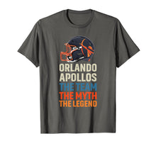 Load image into Gallery viewer, Orlando Football Apollos the team the myth the legend shirt
