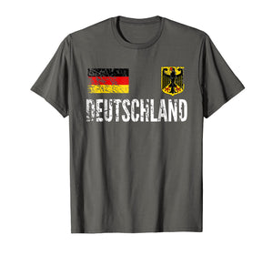 Germany Football Jersey - Disstressed Fussball Fan T-Shirt