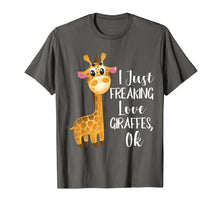 Load image into Gallery viewer, Funny I Freaking Love Giraffes TShirt - Giraffe Lovers Gift
