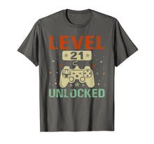 Load image into Gallery viewer, Level 21 Unlocked Shirt Funny Video Gamer 21st Birthday Gift
