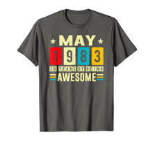Load image into Gallery viewer, 36 Years Old Shirt May 1983 T-Shirt Retro Vintage 1983
