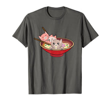 Load image into Gallery viewer, Kawaii Cats In A Ramen Bowl Shirt | Anime Food Lovers Gift
