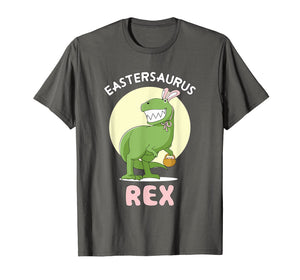 Eastersaurus Rex T-Shirt Easter Bunny Dinosaur Tee Dino Gift