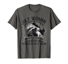Load image into Gallery viewer, July Woman The Soul Of A Witch T-shirt Cancer Pride
