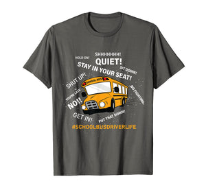 Funny Yellow School Bus Driver Shirt | Gift Men Women Humor