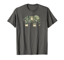 Load image into Gallery viewer, Dollar Bill Origami Elephant T-Shirt-Good Luck Shirt
