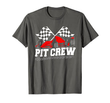 Load image into Gallery viewer, Pit Crew Car Racing Checkered Flag T-Shirt
