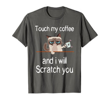 Load image into Gallery viewer, I Willing Scratching You Love Grumpy Cat&#39;s Needs Coffee Tee
